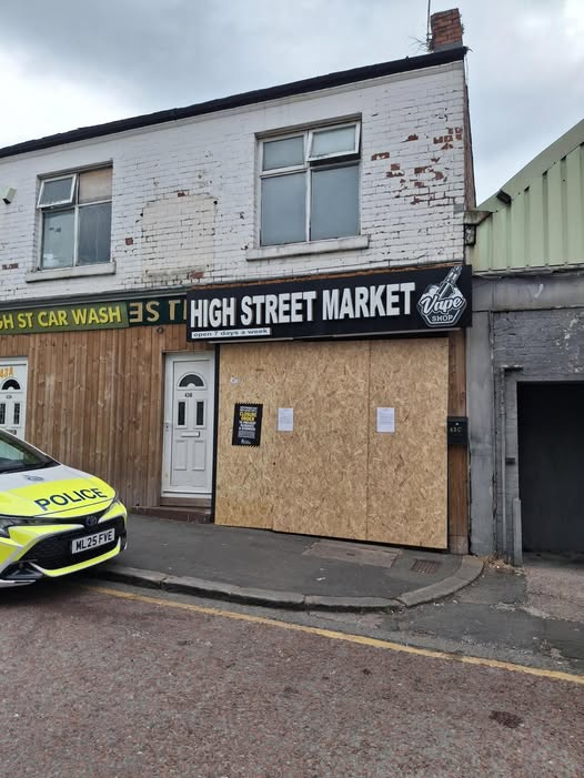 Crewe Police close store