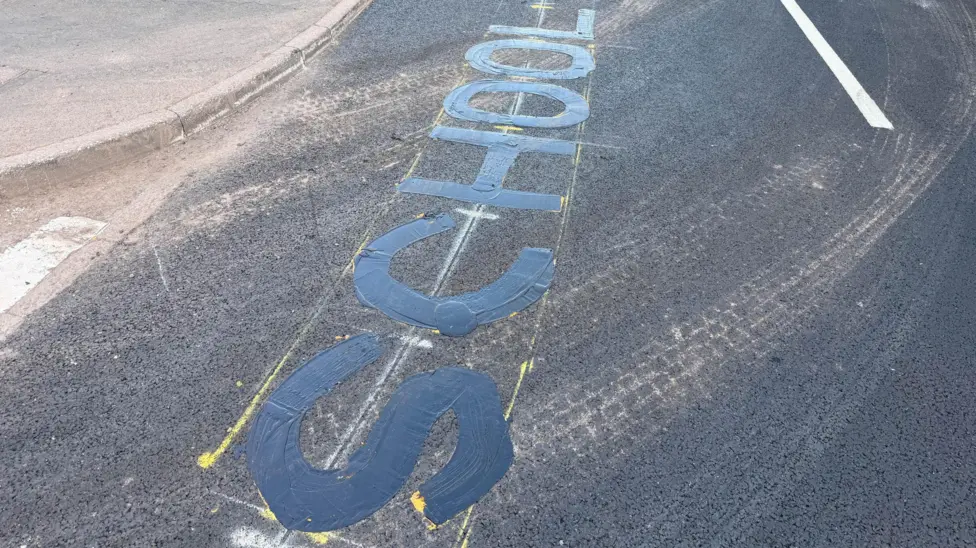 Council appologises for yellow markings outside school closed years ago.