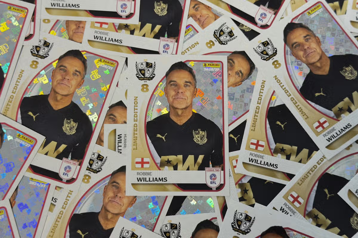 Robbie's boyhood dream to be a panini shiny achieved