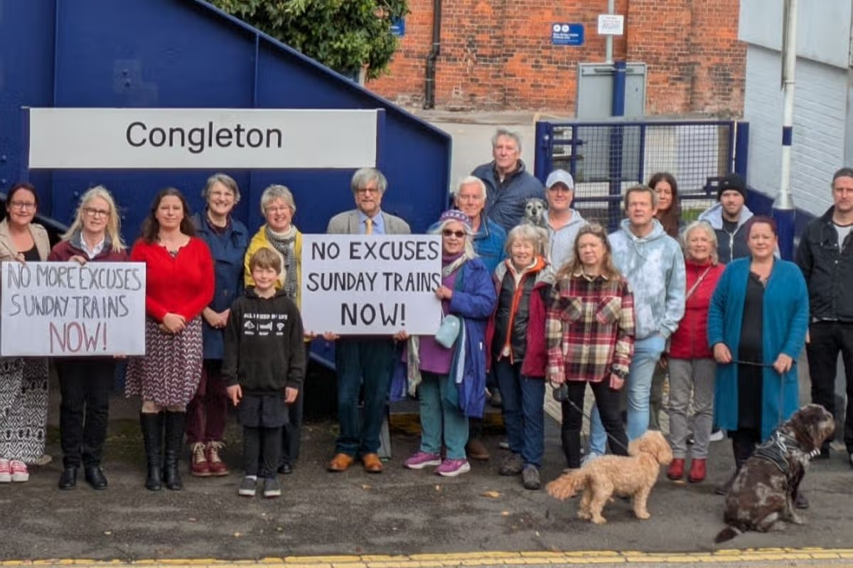 Congleton rail campaigners still waiting for answers after 2 years.
