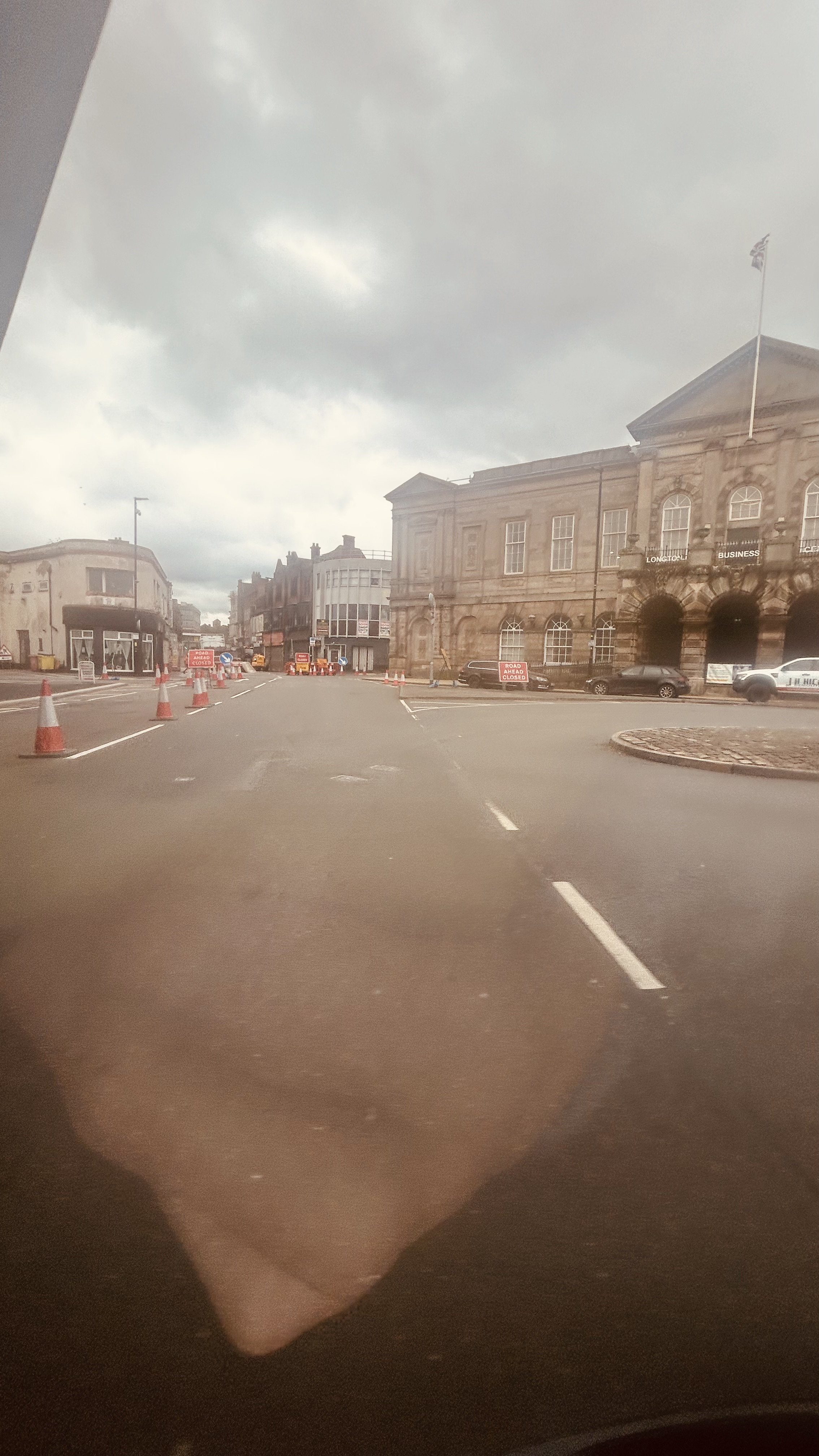Street remains closed in market town