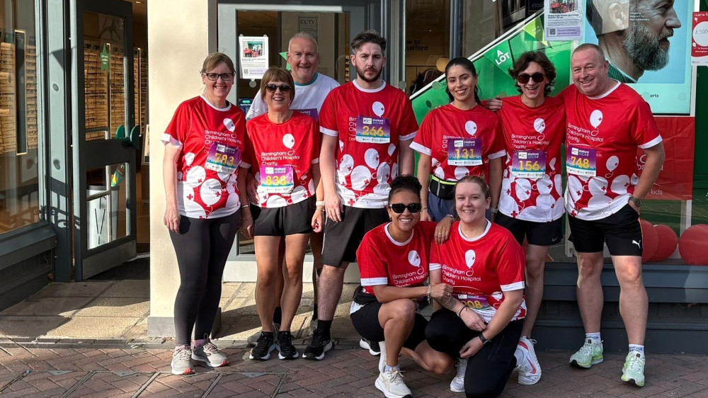 Staff at a local opticians have raised thousands of pounds for Birmingham Children's Hospital (BCH), after being inspired by the remarkable recovery of a young patient.
