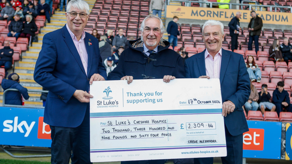Crewe Alex raises money for charity